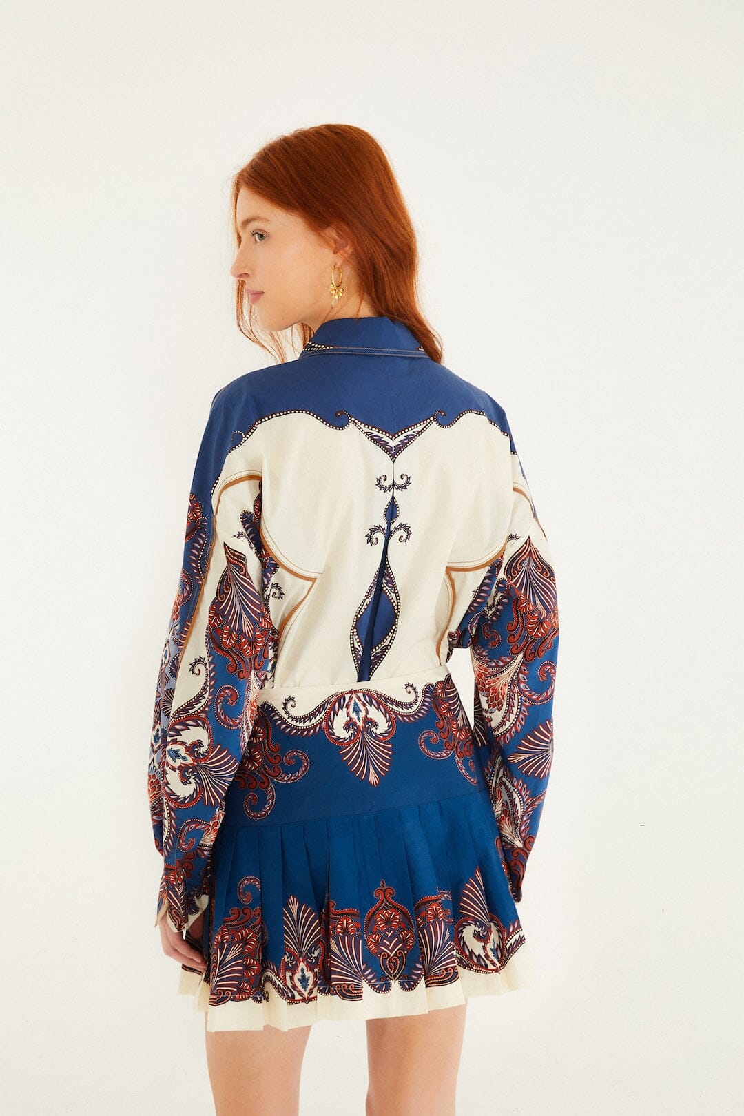 Farm Rio Arabesque Scarf Mini Skirt