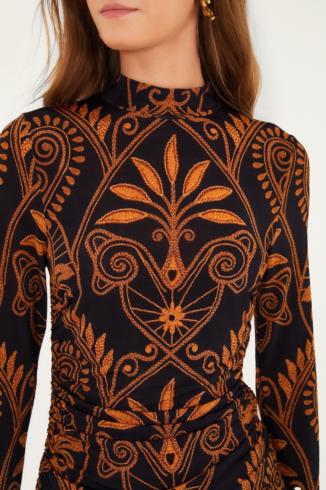 Farm Rio Cornely Ainika Black Blouse