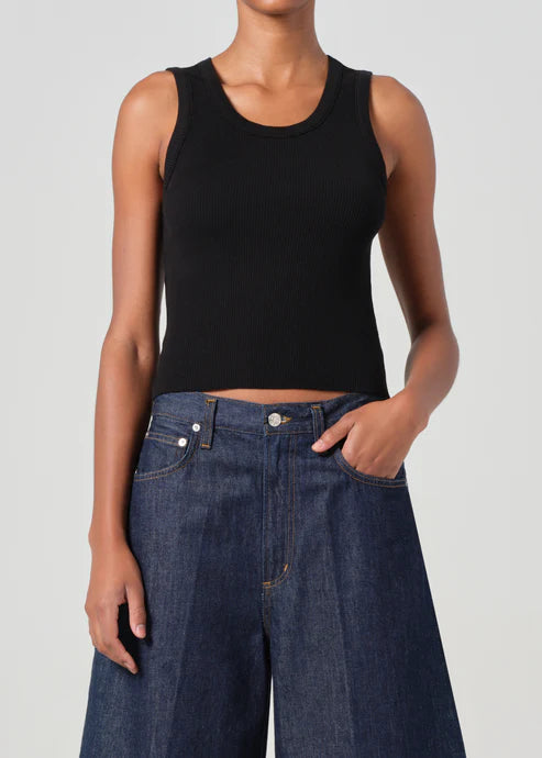 AGolde Shrunken Poppy Tank