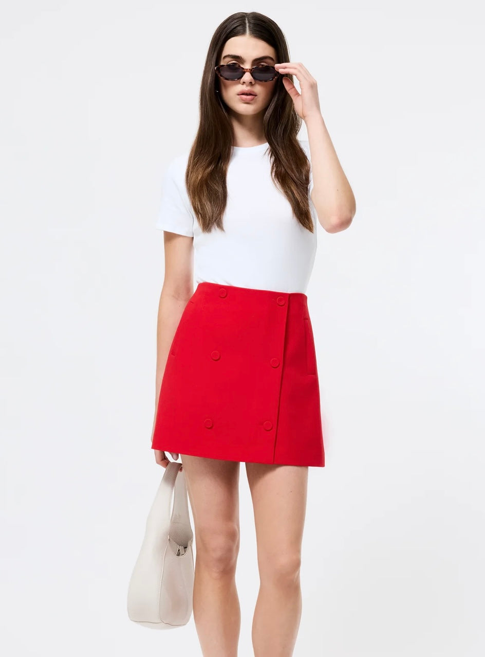 French Connection Azra Double Breasted Mini Skirt