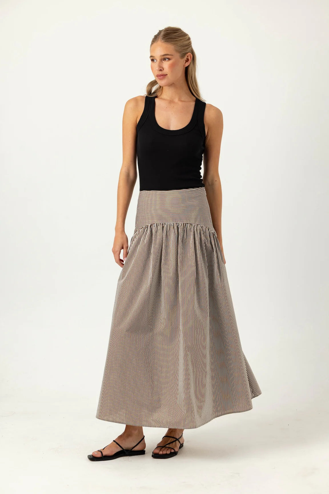 Sundays Stripe Celeste Skirt