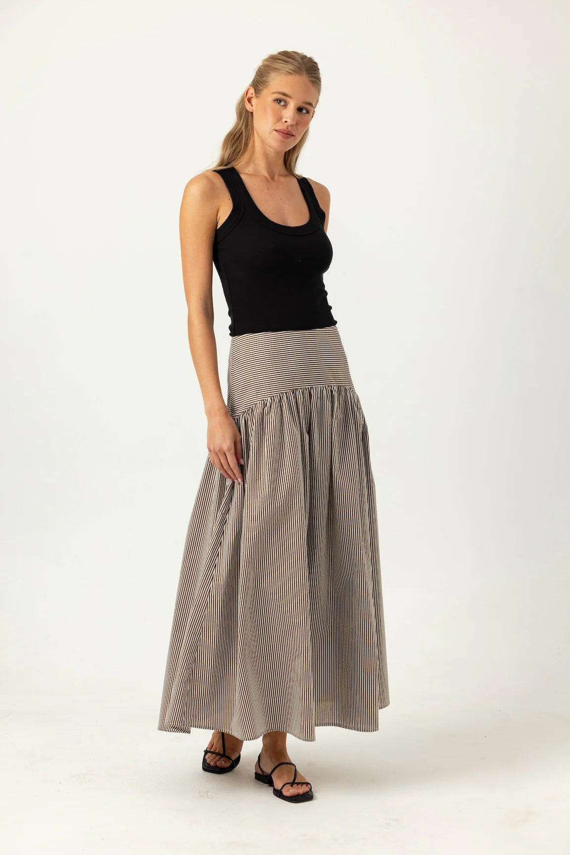 Sundays Stripe Celeste Skirt