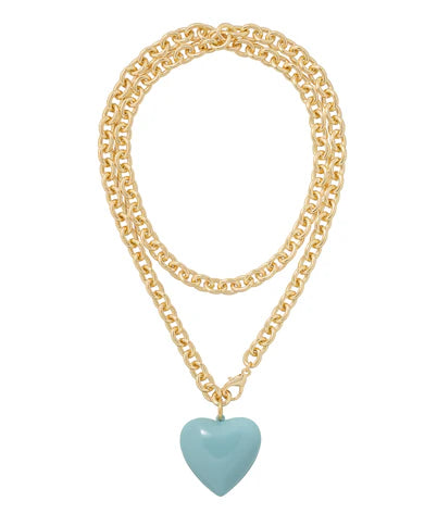 Roxanne Assoulin Puffy Heart Necklace