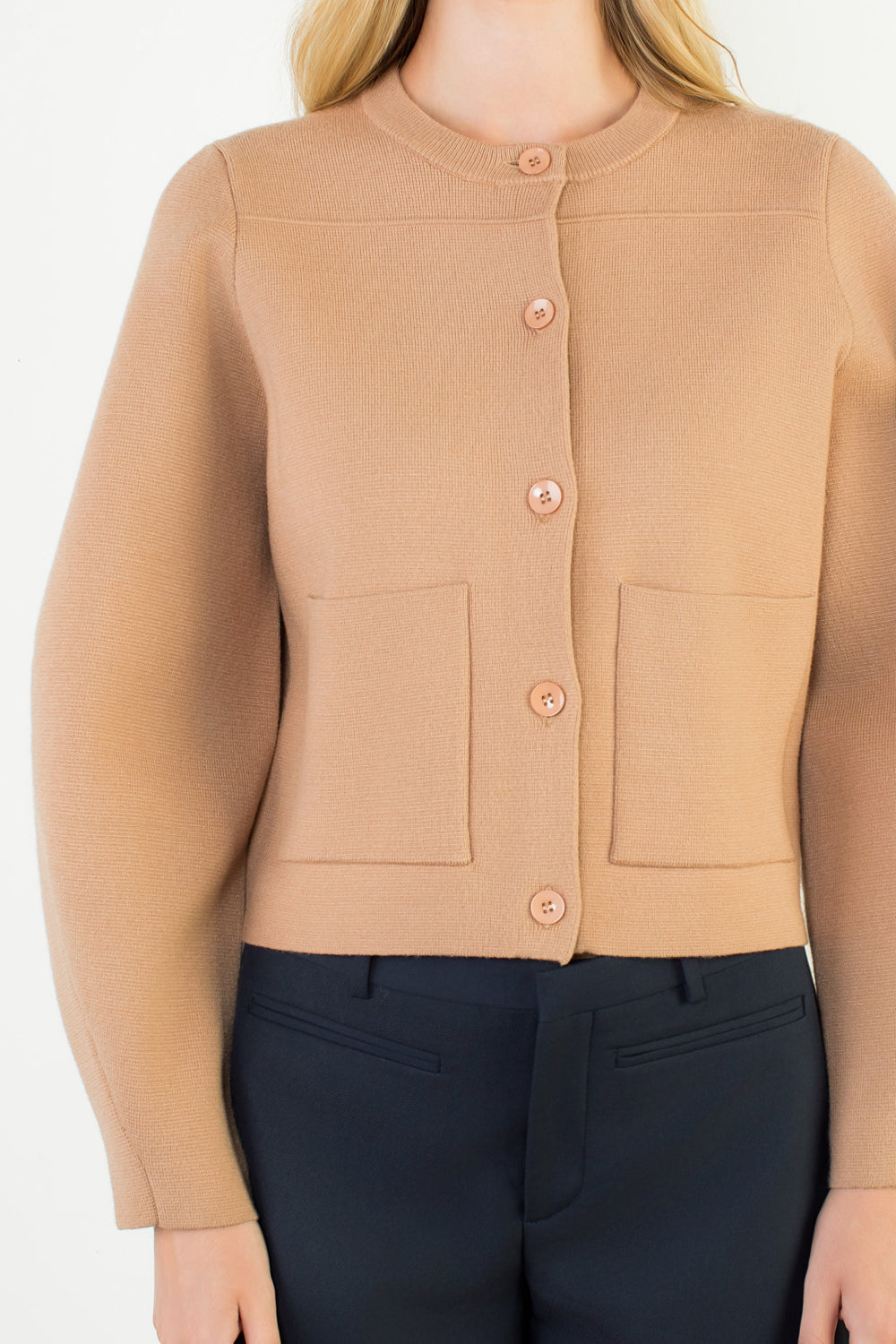 THML Long Sleeve Cropped Cardigan