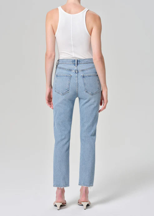 パンツ AGOLDE Riley High Rise Crop Denim Pants Indigo A056D1206END Agolde Riley Crop in Formula – Indigo