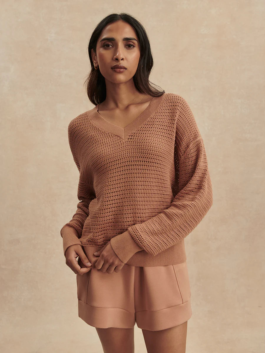 Varley Gaia V-Neck Sweater