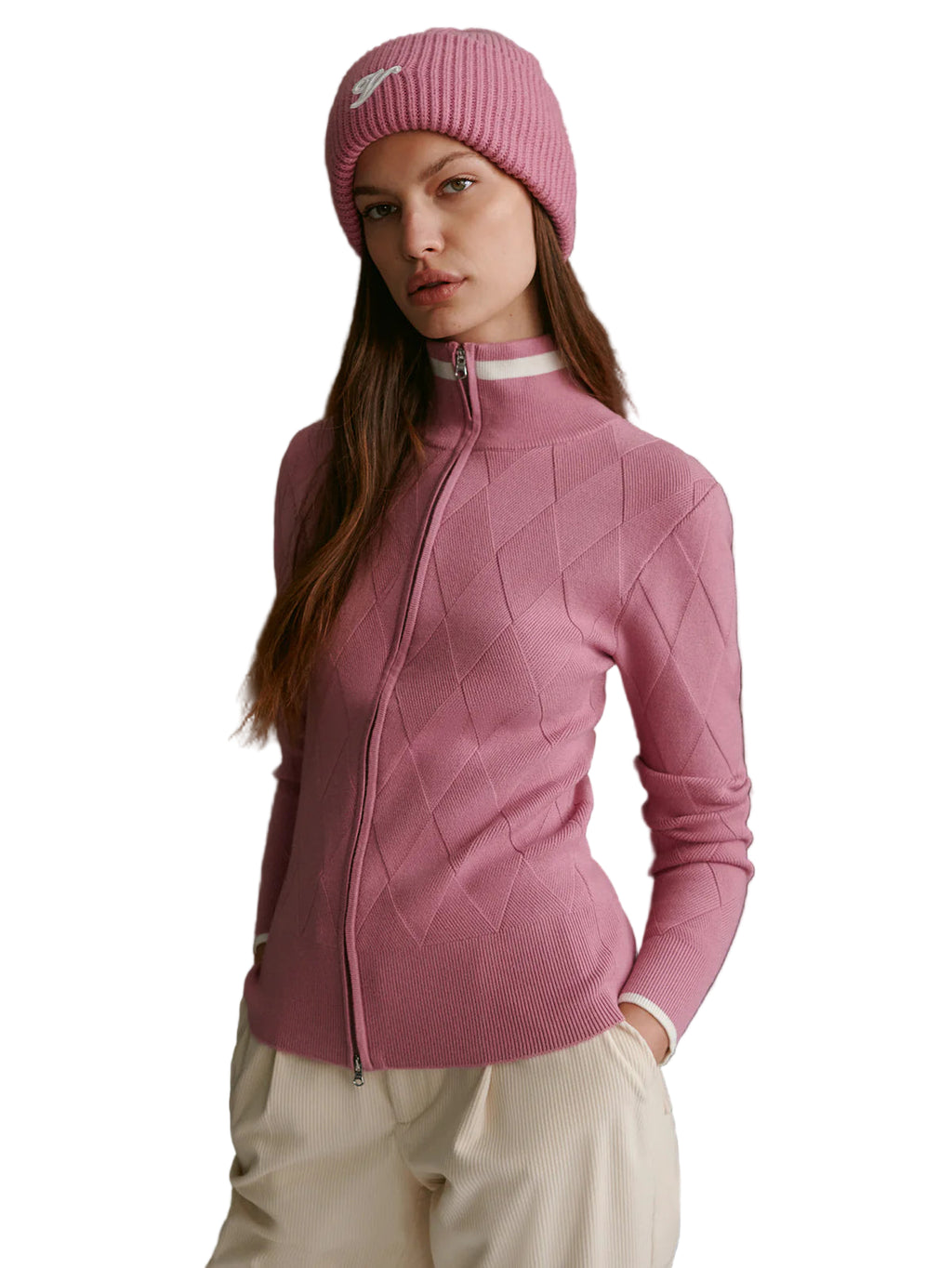 Varley Barthe Zip through knit jacket