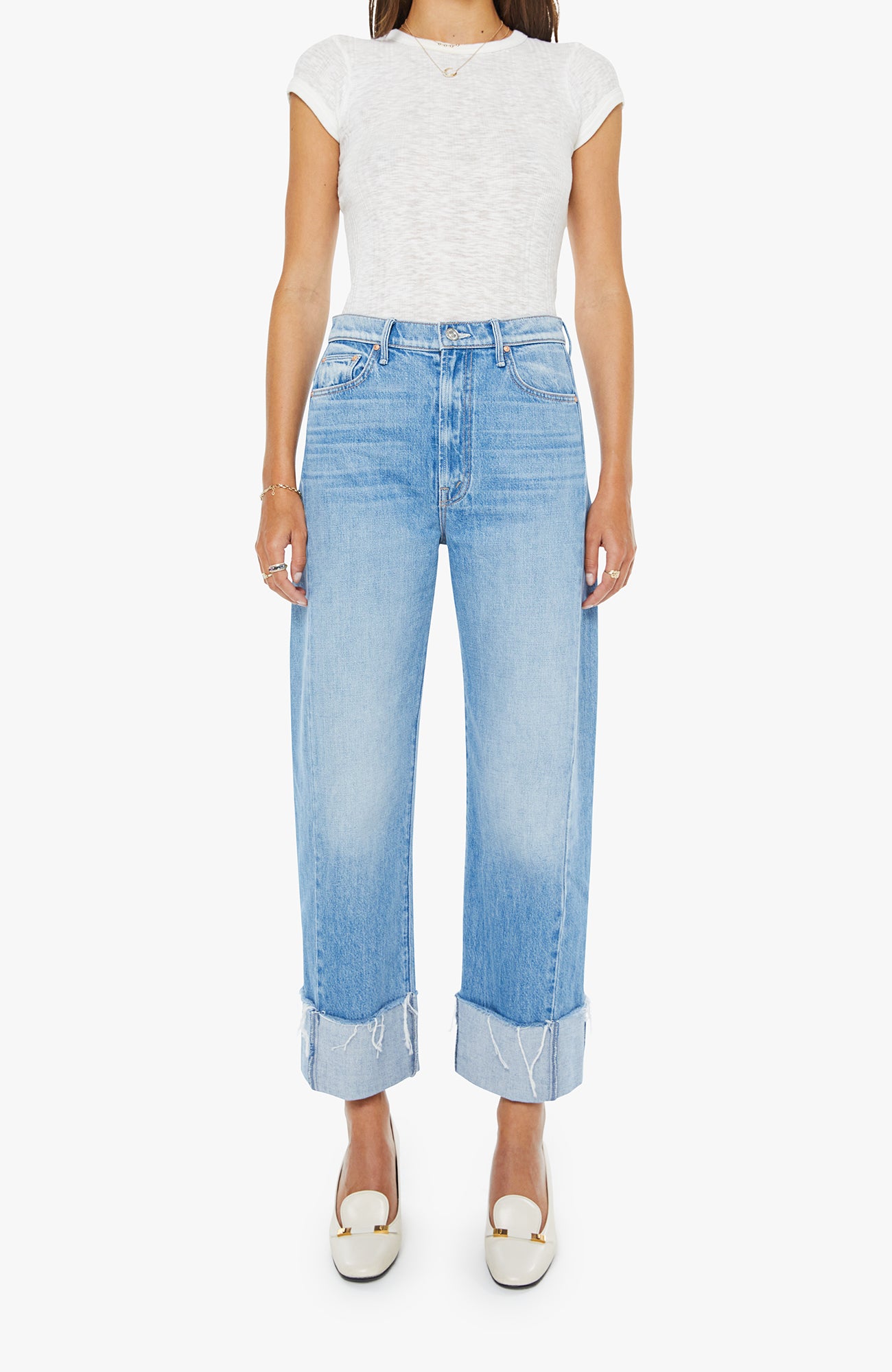 Mother The Half Pipe Ankle Cuff Fray