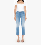 Mother The Insider Crop Step Fray