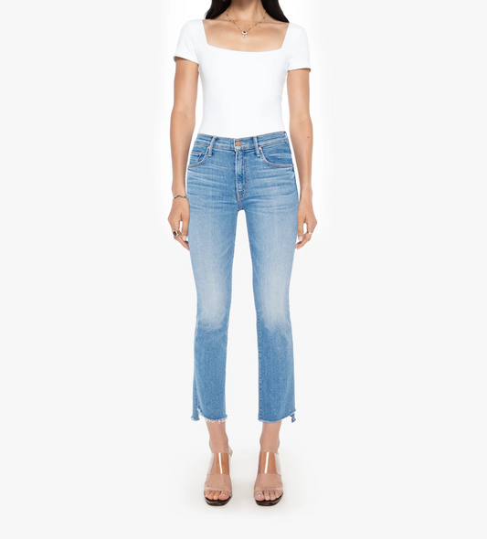 Mother The Insider Crop Step Fray