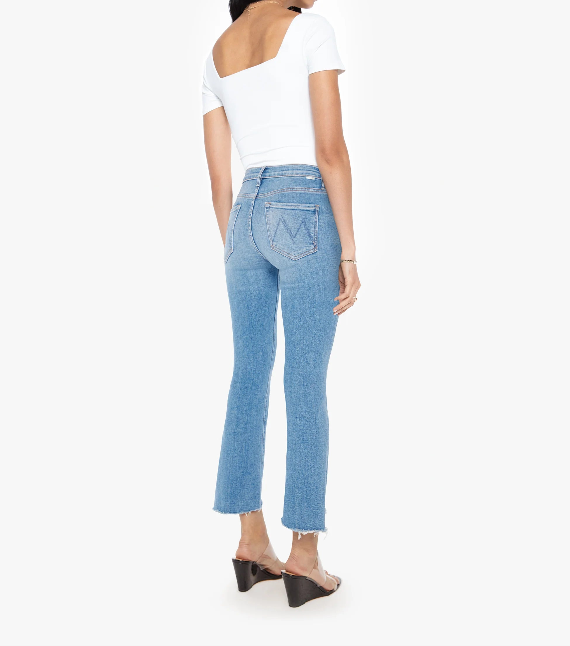 Mother The Insider Crop Step Fray