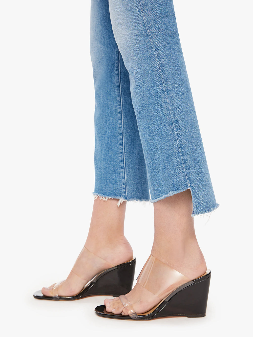 Mother The Insider Crop Step Fray