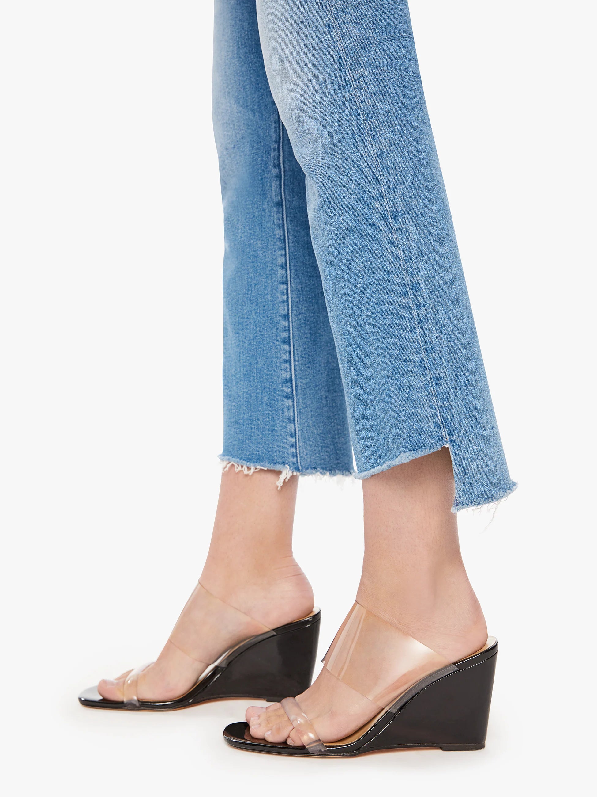 Mother The Insider Crop Step Fray