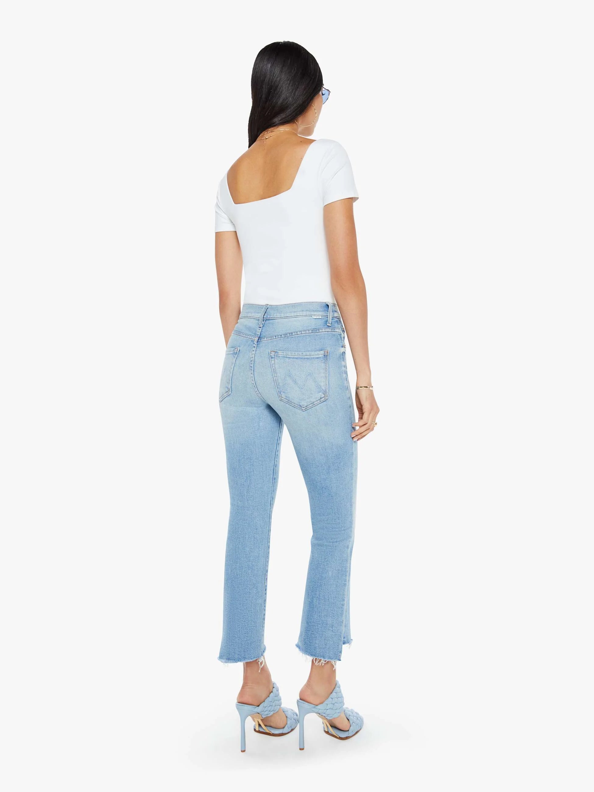 Mother The Insider Crop Step Fray in Can You Dig IT