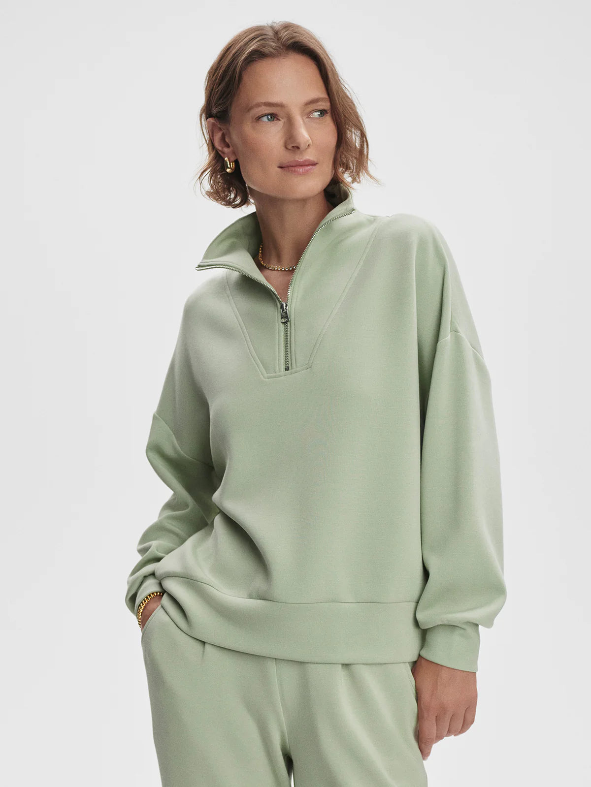 Varley: Hawley Half Zip Sweat