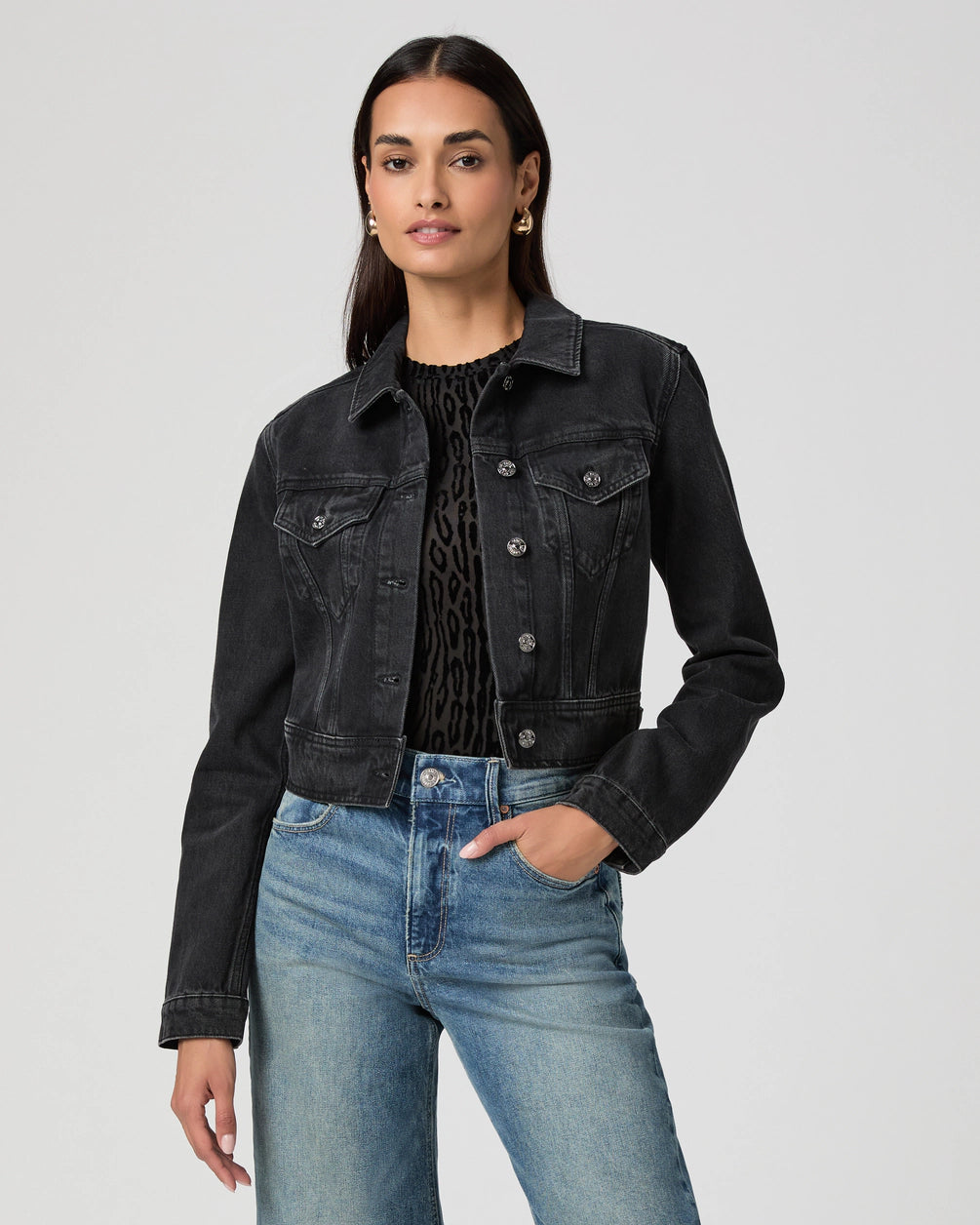 Paige chantal Jacket in Coal Black