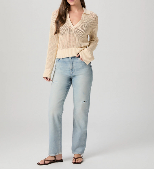 Paige Sawyer Seamed Beltloops in Mic Drop