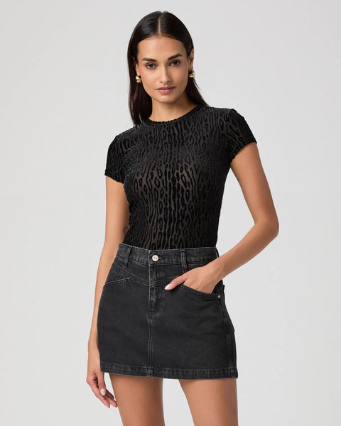 Paige Ryder Skirt in Coal Black
