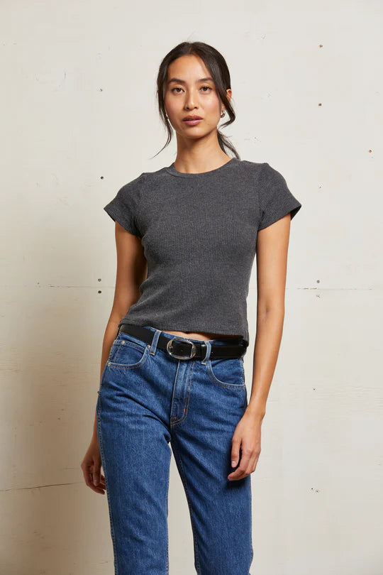Perfect White Tee Gabby 2x1 Sweater SS