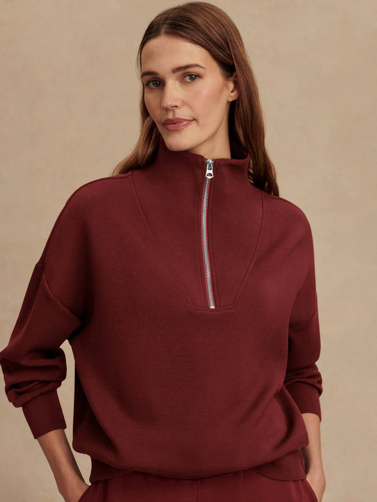 Varley: Hawley Half Zip Sweat