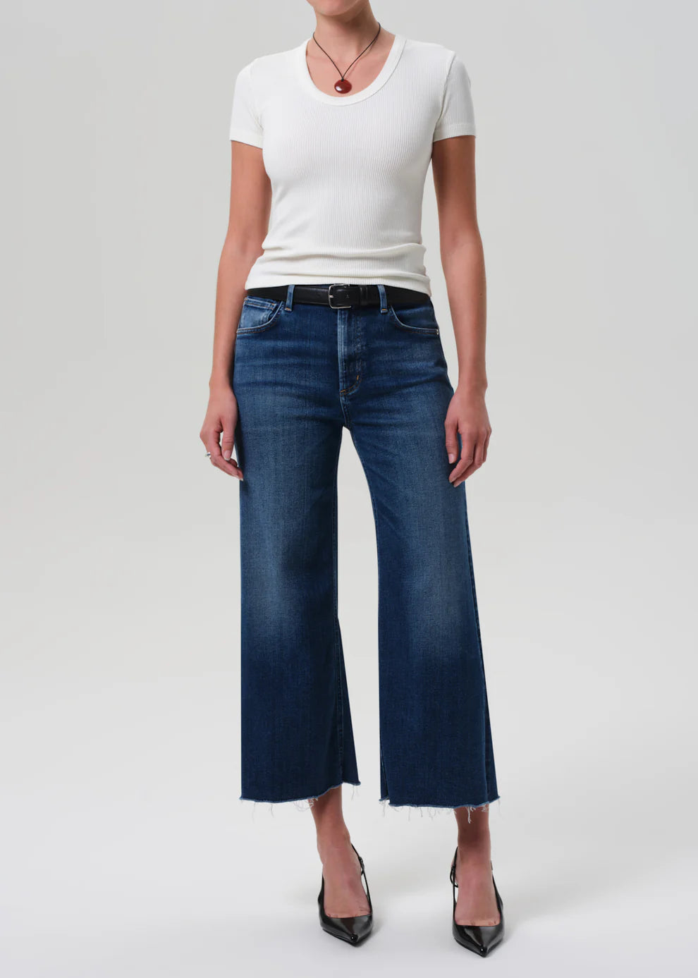 Citizens of Humanity Lyra Wide Leg Crop in Augusta