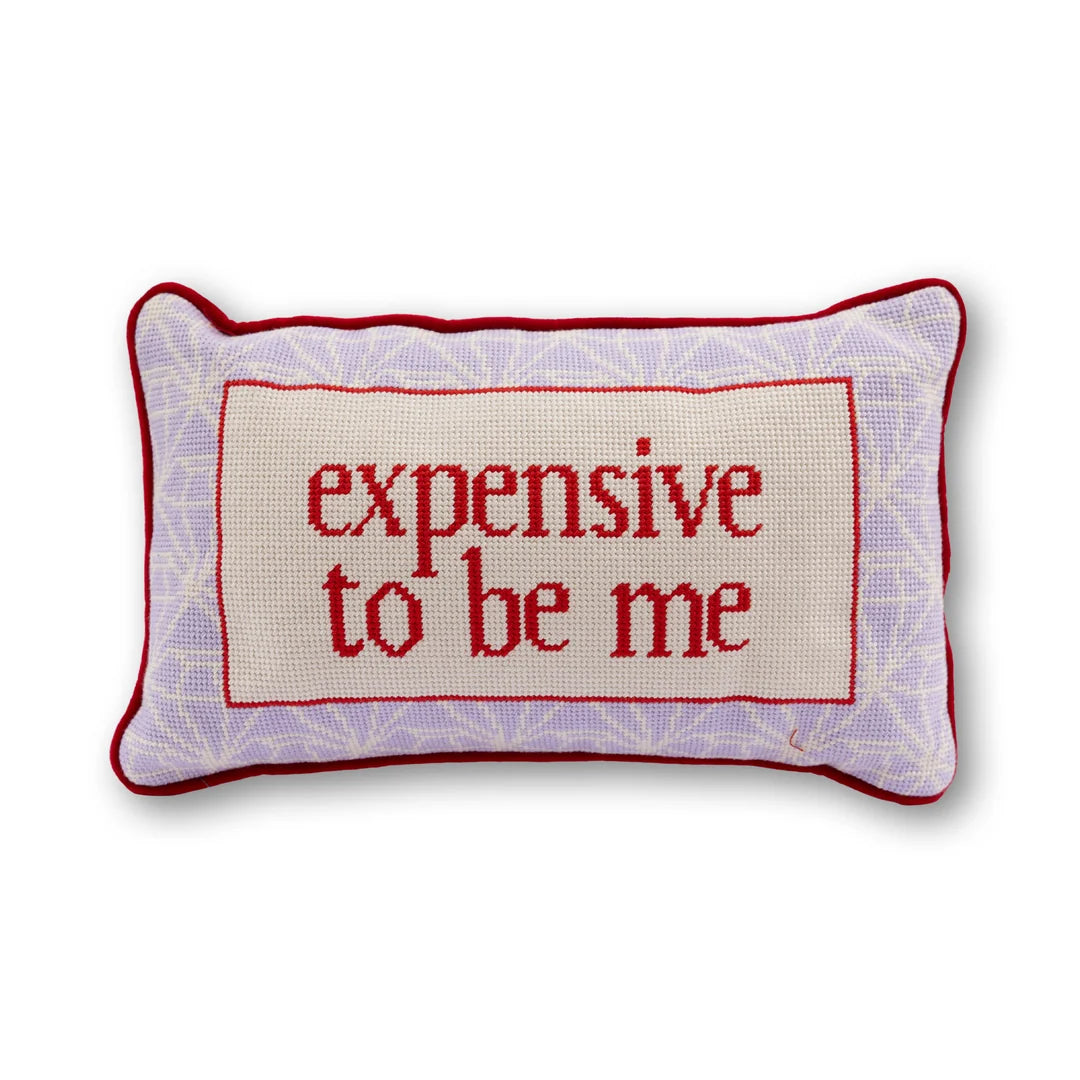 Furbish Needlepoint Pillow Expensive To Be Me