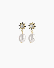 Gorjana Vintage Shimmer Pearl Drop Earr
