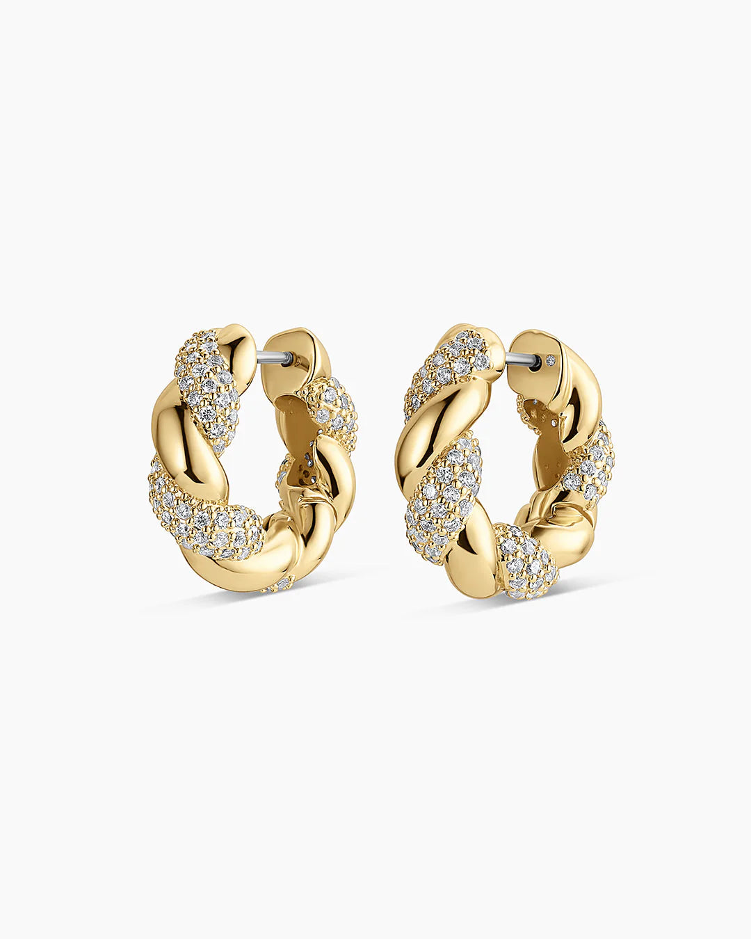 Gorjana Crew Shimmer Hoops