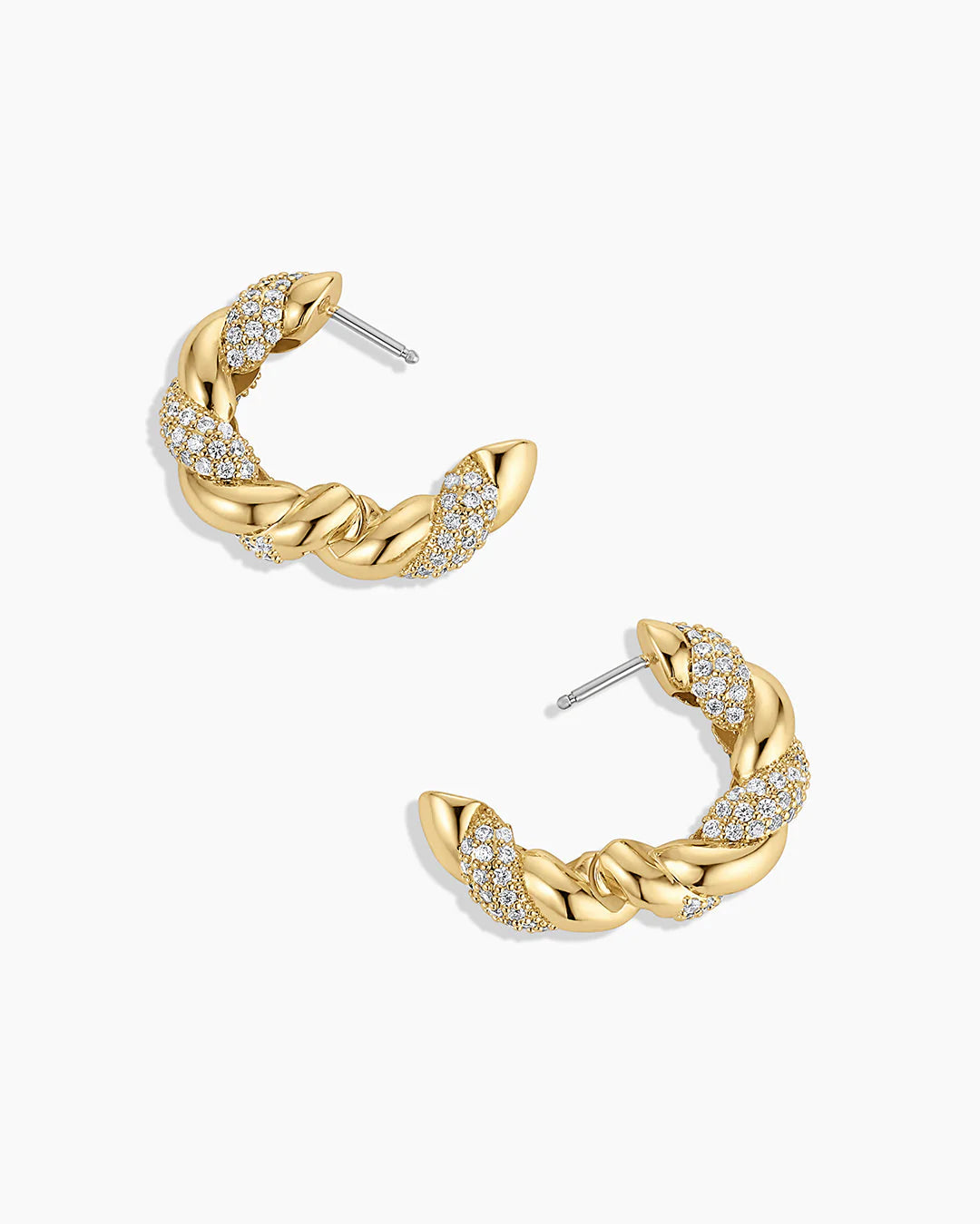 Gorjana Crew Shimmer Hoops