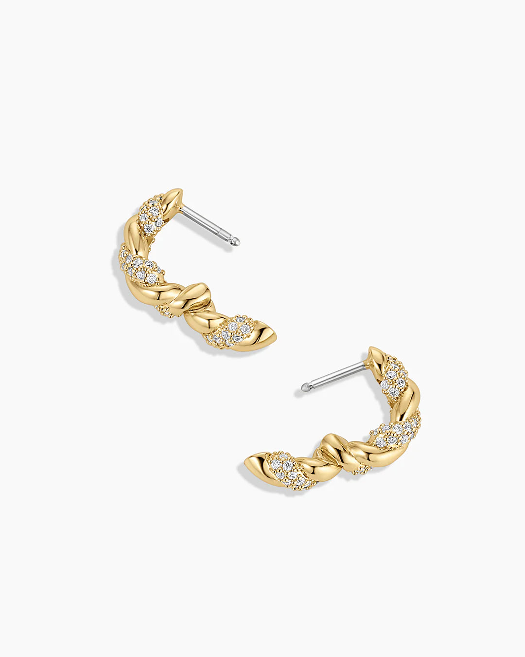 Gorjana Crew Shimmer Huggies