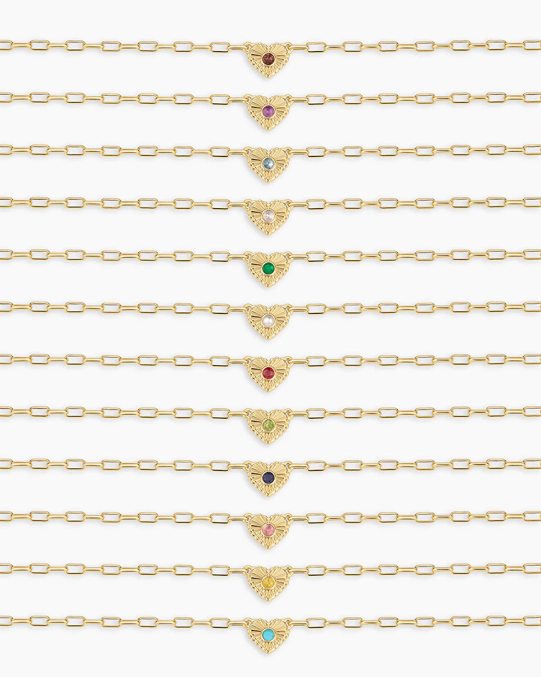 Gorjana Birthstone Heart Necklace