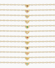 Gorjana Birthstone Heart Necklace