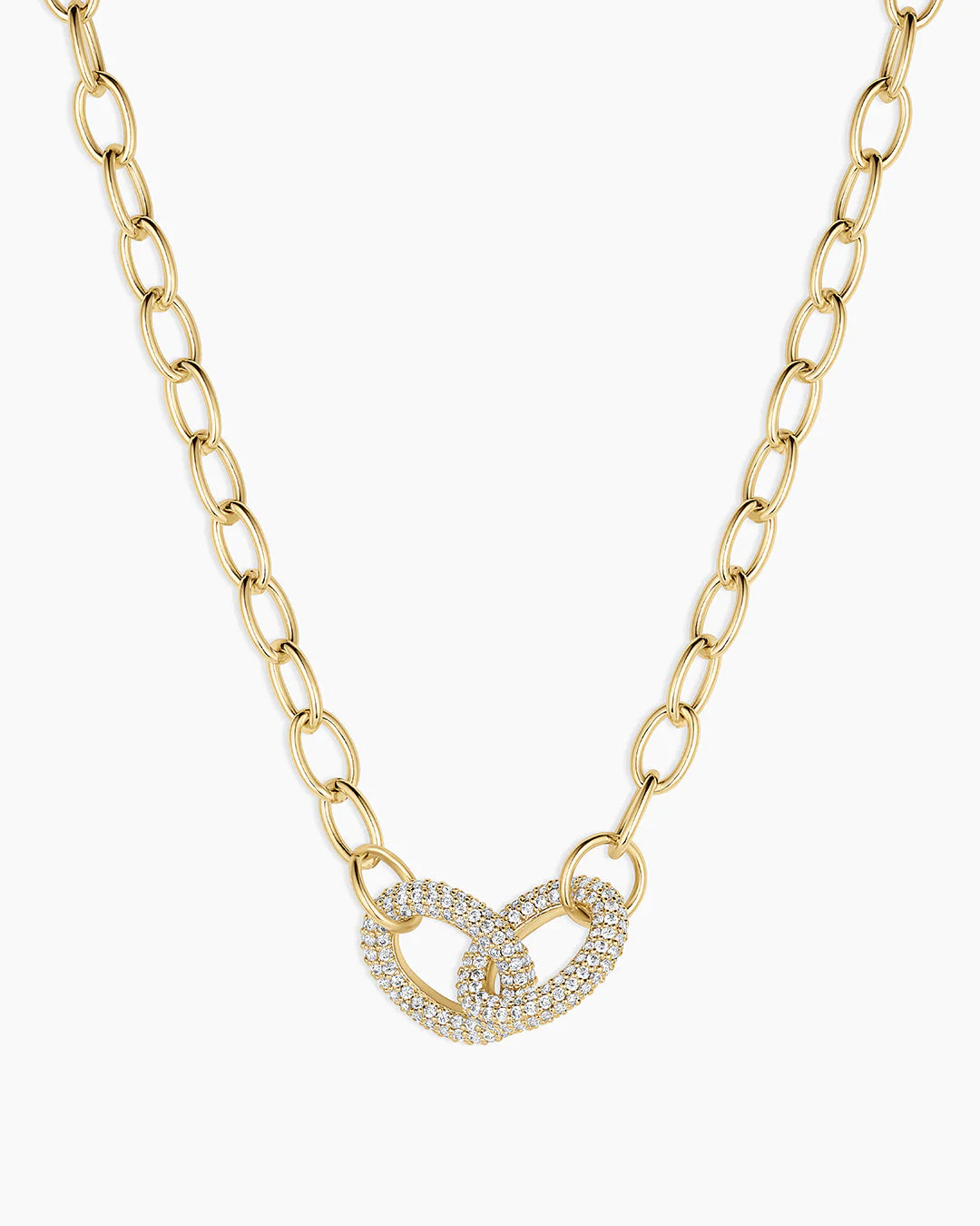 Gorjana Lou Shimmer Interlocking Necklace