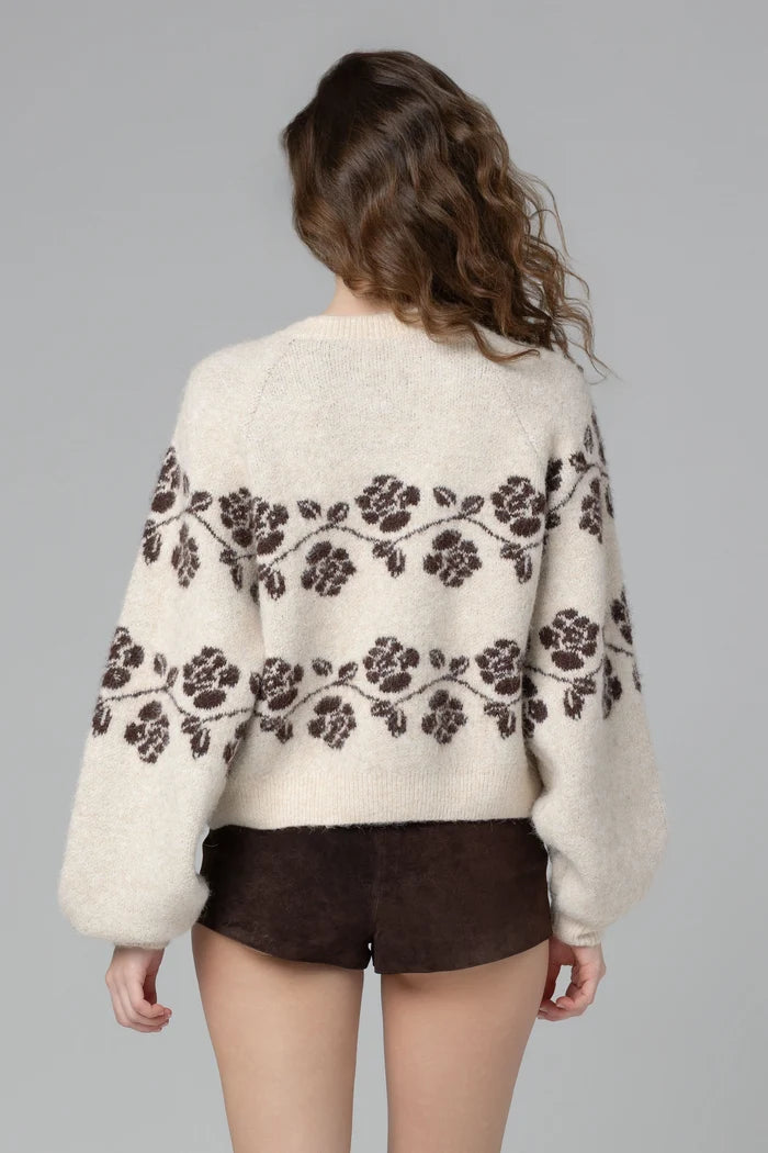 Blank NYC  Floral Sweater