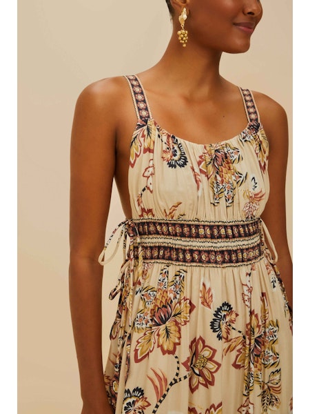 Farm Rio Aura Floral Midi Dress