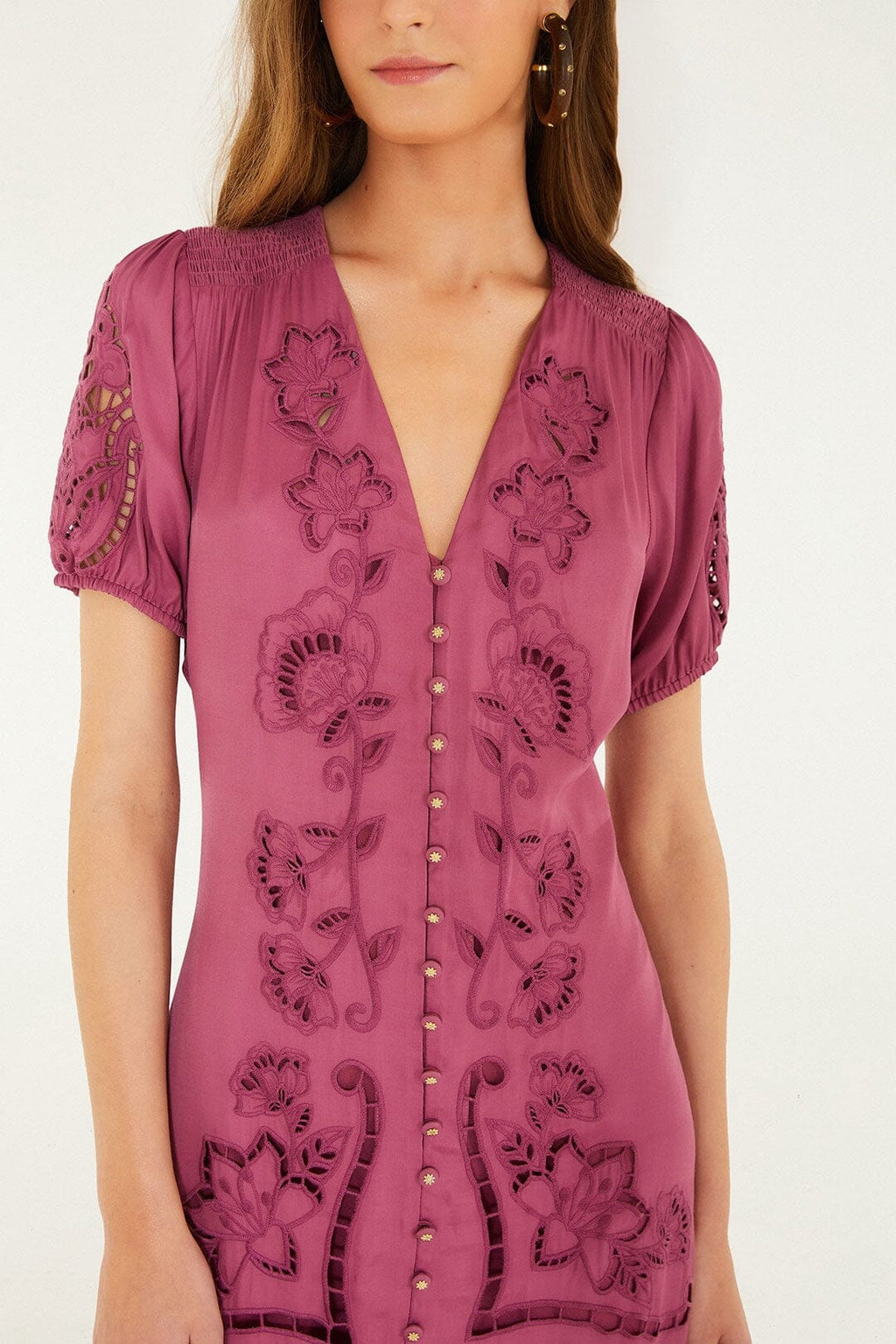 Farm Rio Pink Richilieu Maxi Dress