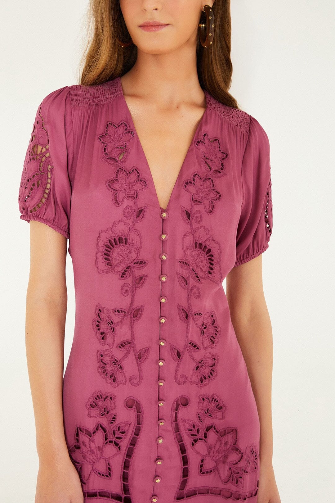 Farm Rio Pink Richilieu Maxi Dress