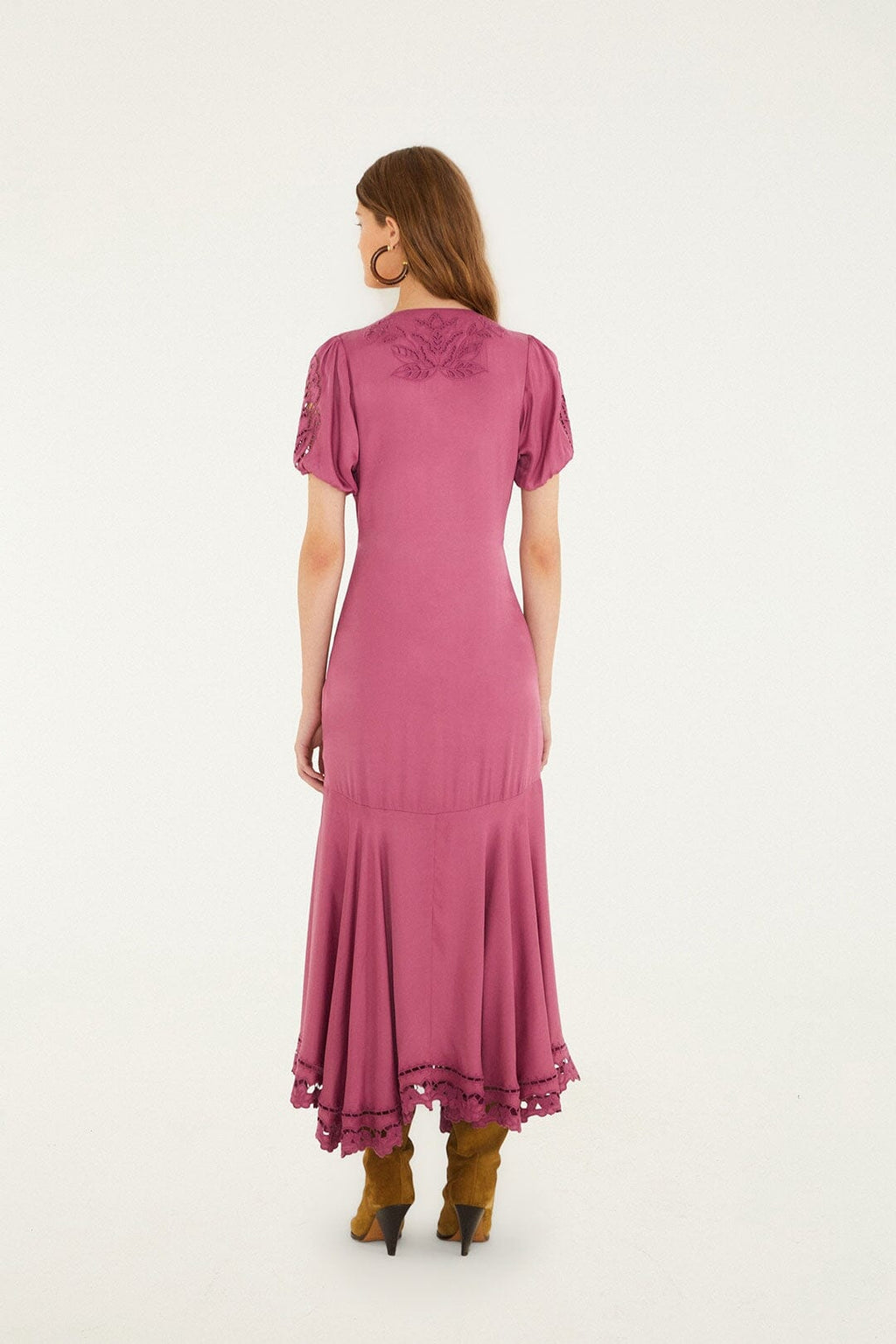 Farm Rio Pink Richilieu Maxi Dress