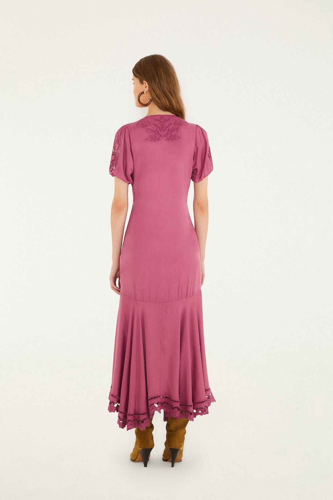 Farm Rio Pink Richilieu Maxi Dress