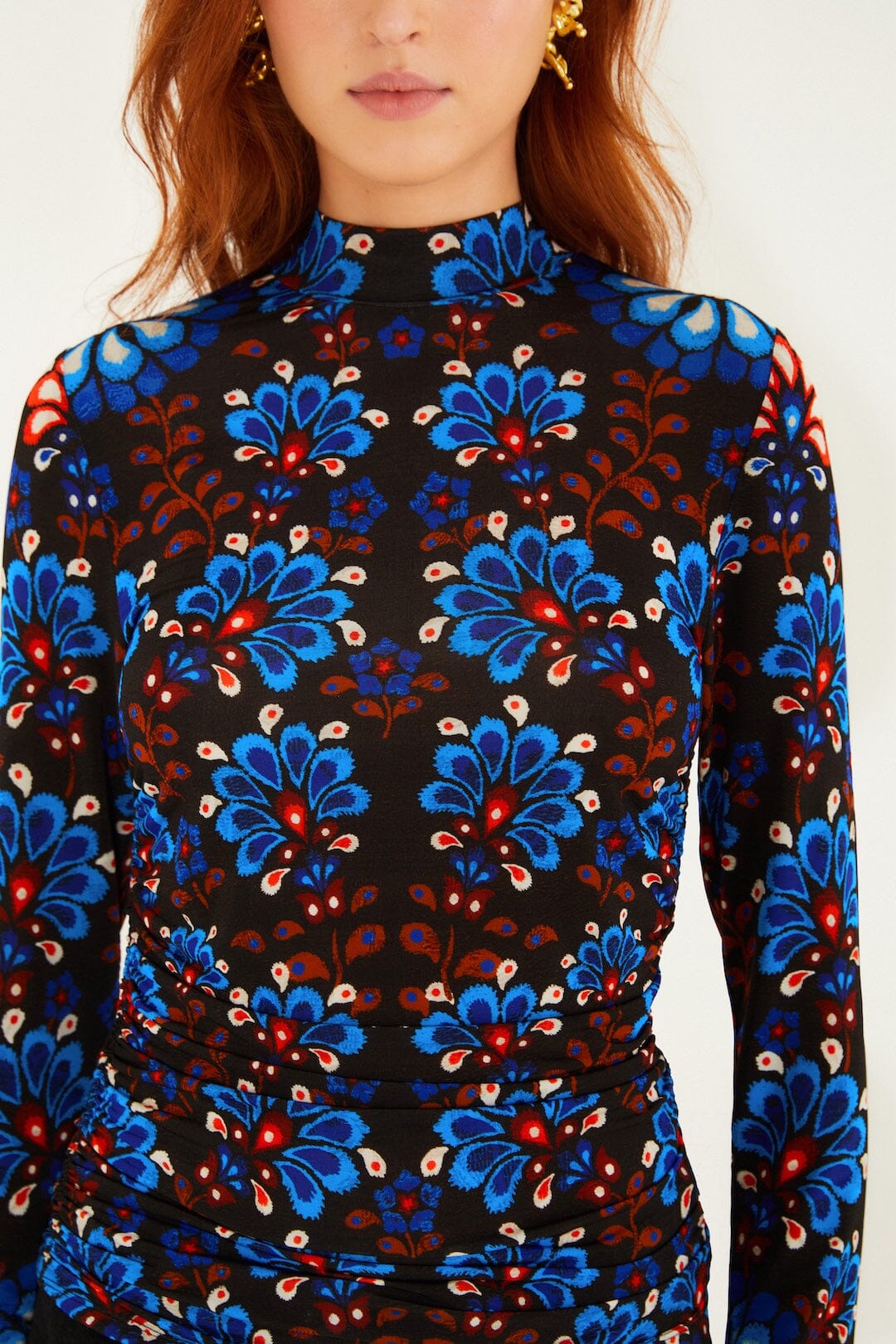 Farm Rio Latina Scarf Black Jersey