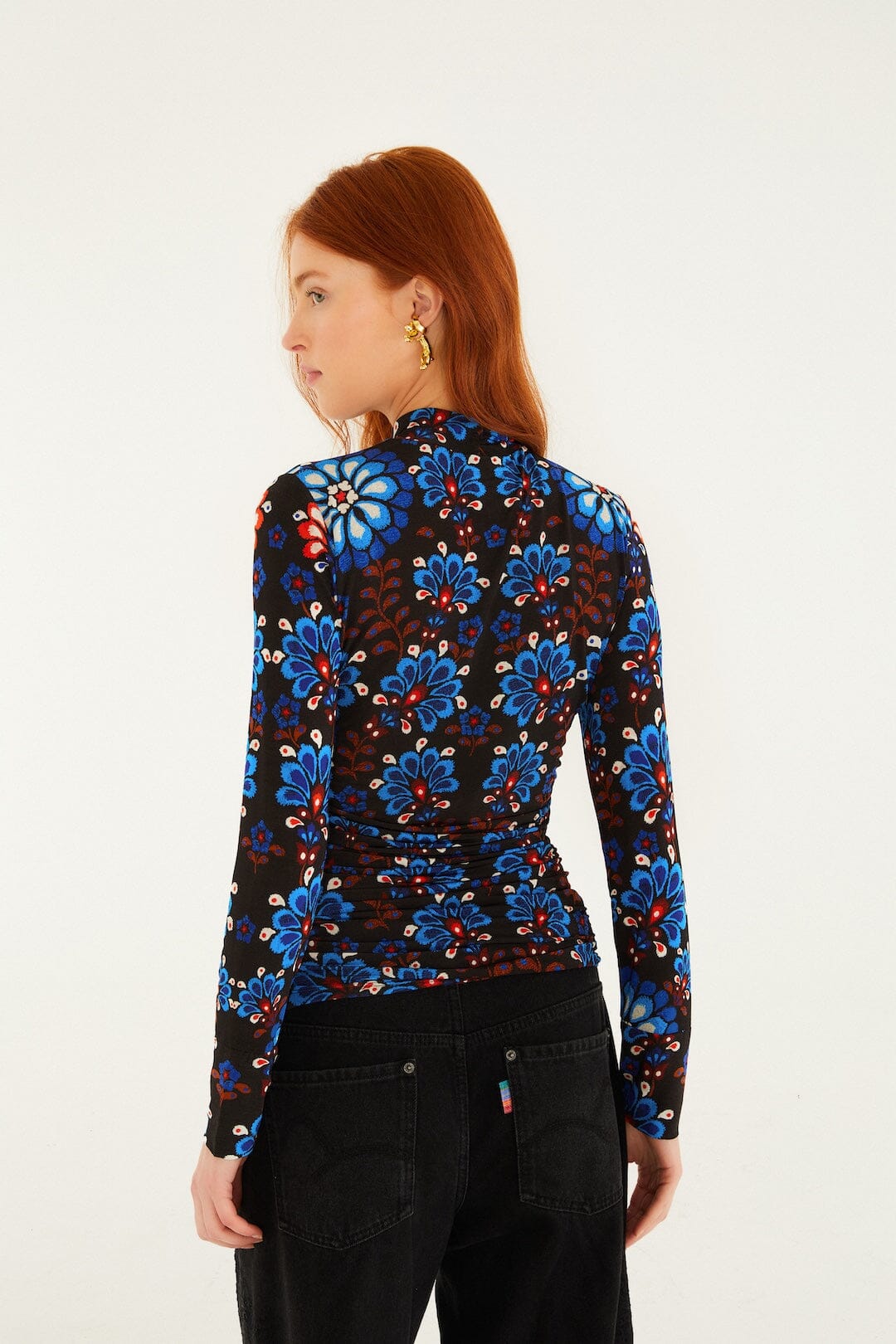 Farm Rio Latina Scarf Black Jersey