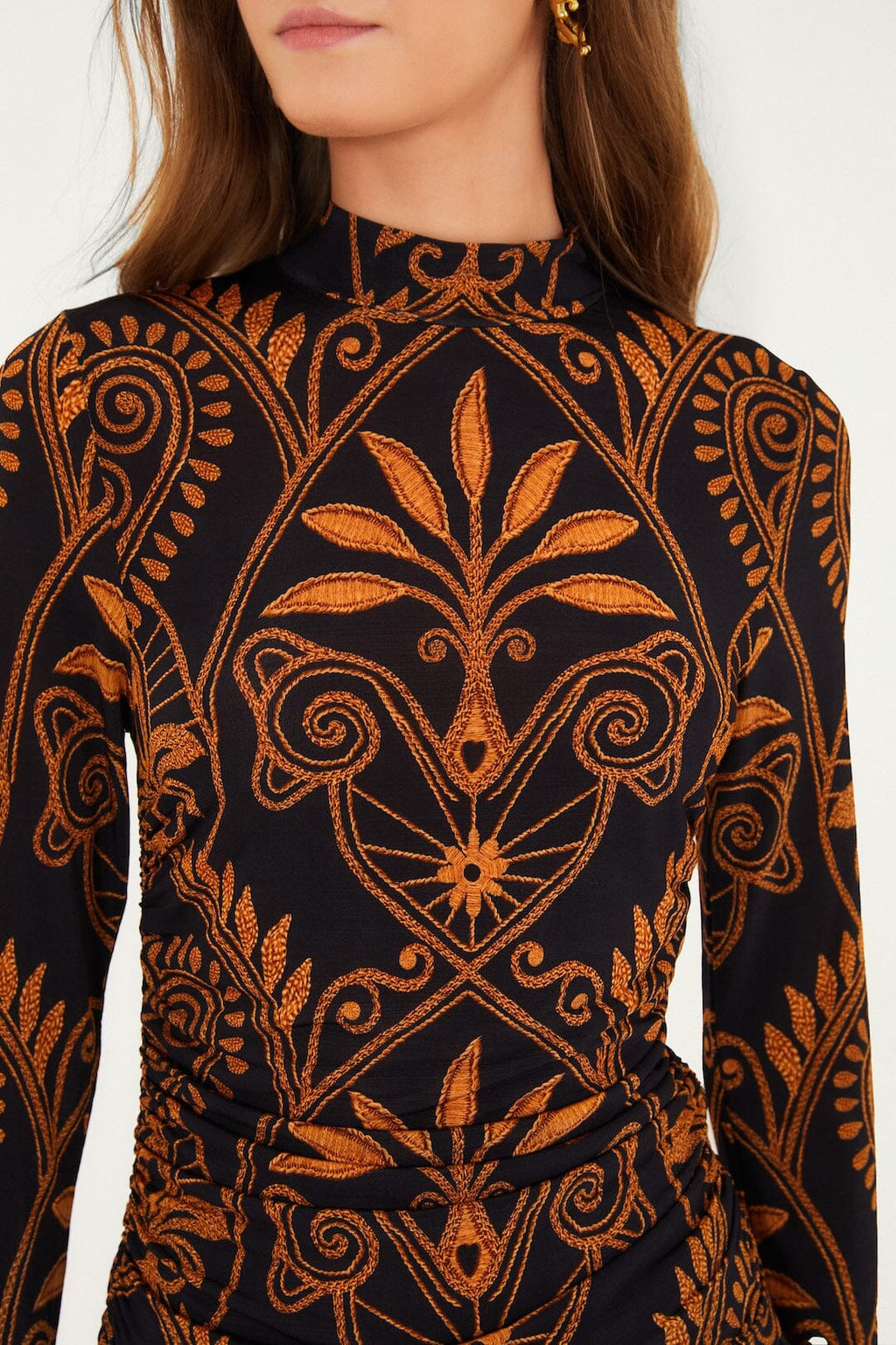 Farm Rio Cornely Ainika Black Blouse