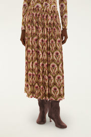 Farm Rio Garden Medal Multicolor Midi Skirt