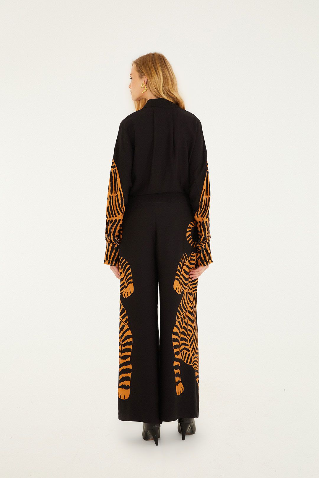 Farm Rio Black Tiger Pants