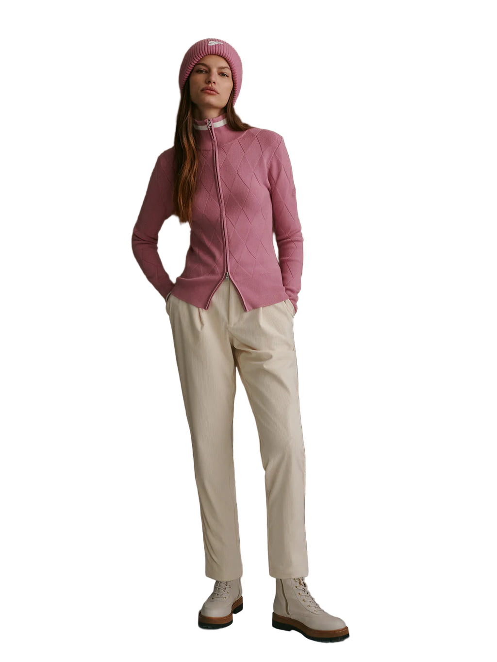 Varley Barthe Zip through knit jacket