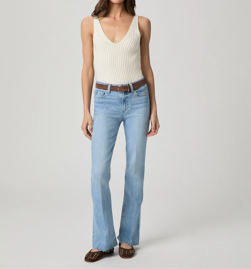 Paige HR Laurel Canyon 32in Raw Hem in In Tune