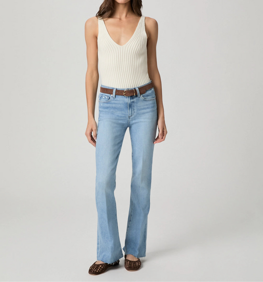 Paige HR Laurel Canyon 32in Raw Hem in In Tune