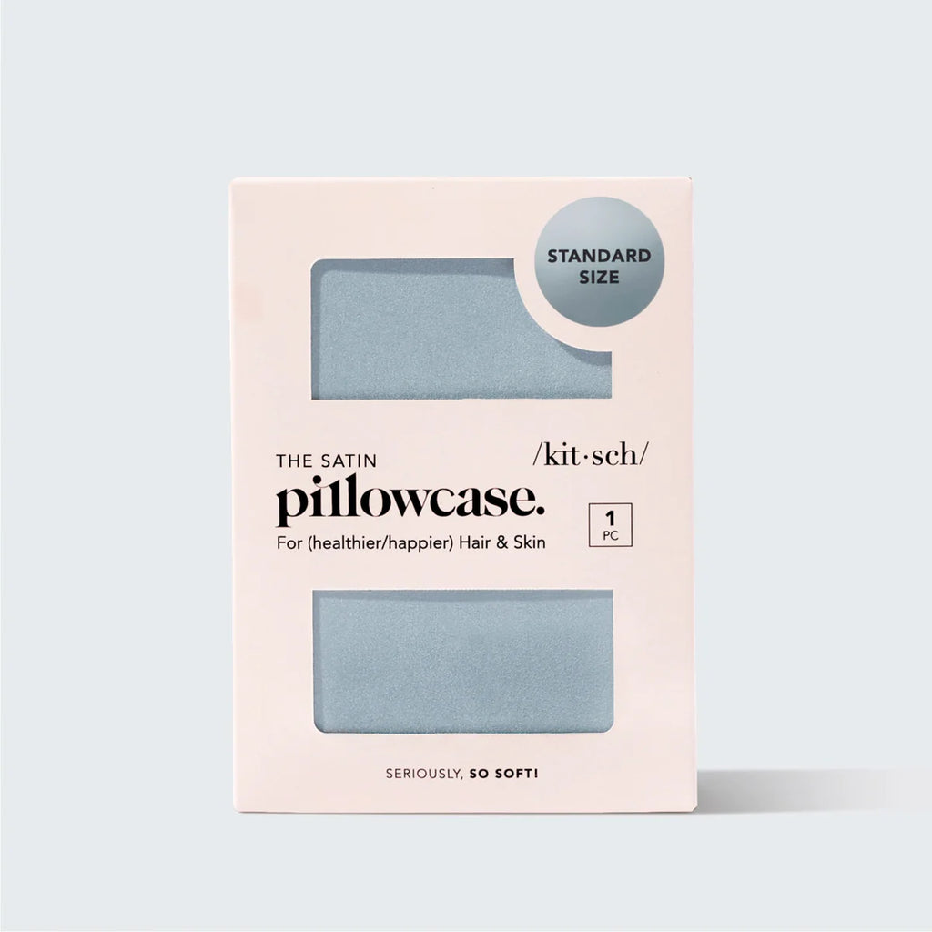 Kitsch: Satin Pillowcase Haze Blue