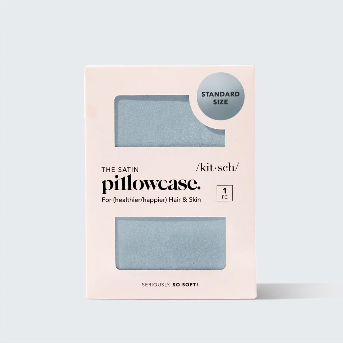 Kitsch: Satin Pillowcase Haze Blue