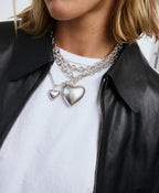 Roxanne Assoulin Heart & Soul Long Pendant Sil